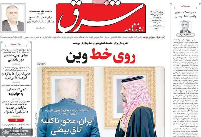 گزيده روزنامه های 29 آبان 1404