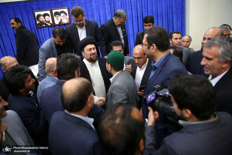 دیدار رئیس و اعضای شورای عالی استان ها با سید حسن خمینی