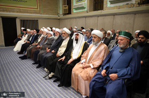 دیدار مسئولان نظام، سفرای کشور‌های اسلامی و مهمانان کنفرانس وحدت با رهبر انقلاب