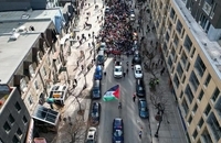 تظاهرات همبستگی با فلسطینی ها در مونترال کانادا (5)