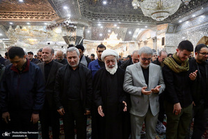 مراسم تشييع شهيد دكتر علیرضا بیات در حرم حضرت عبدالعظیم حسنی (ع)