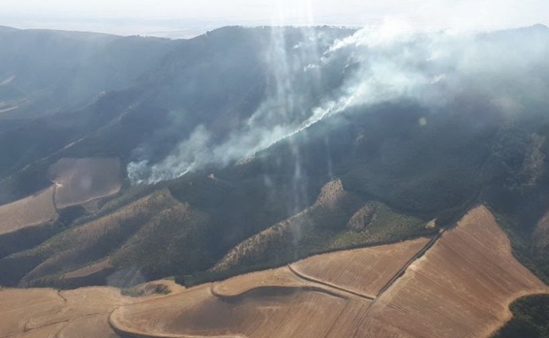 خاموش کردن آتش جنگل های کلاله با استفاده از بالگرد سرعت گرفت