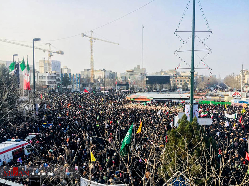 تشییع باشکوه پیکر مطهر سردار قاسم سلیمانی در مشهد