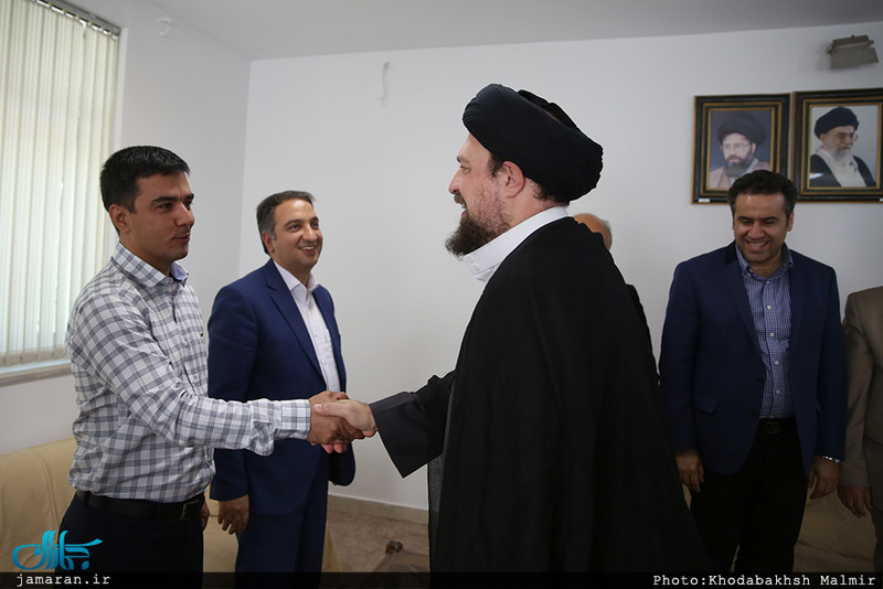 دیدار جمعی از اعضای شورای شهر مشهد با سید حسن خمینی 