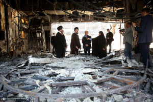بازدید سید حسن خمینی از ساختمان شیشه ای صداوسیما