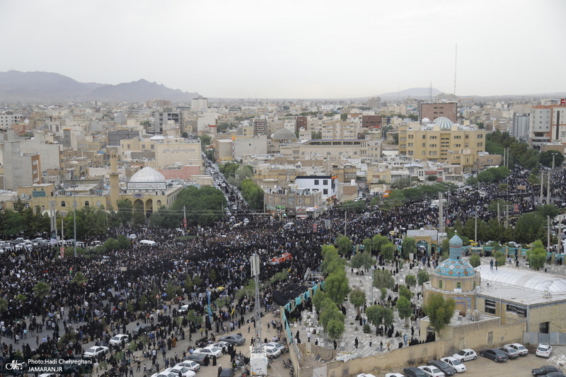 تشییع باشکوه پیکر رئیس جمهوری و یارانش در قم - 2