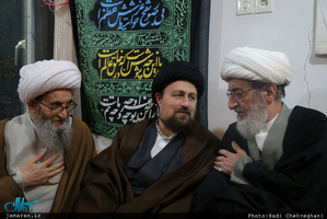 مراسم عزادارى شهادت حضرت فاطمه زهرا(س) در بيت آيت الله دوستى زنجانى