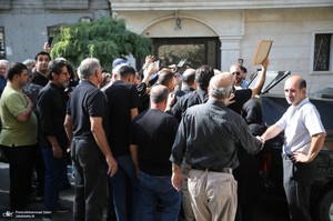 مراسم تشییع ثمینه باغچه‌بان