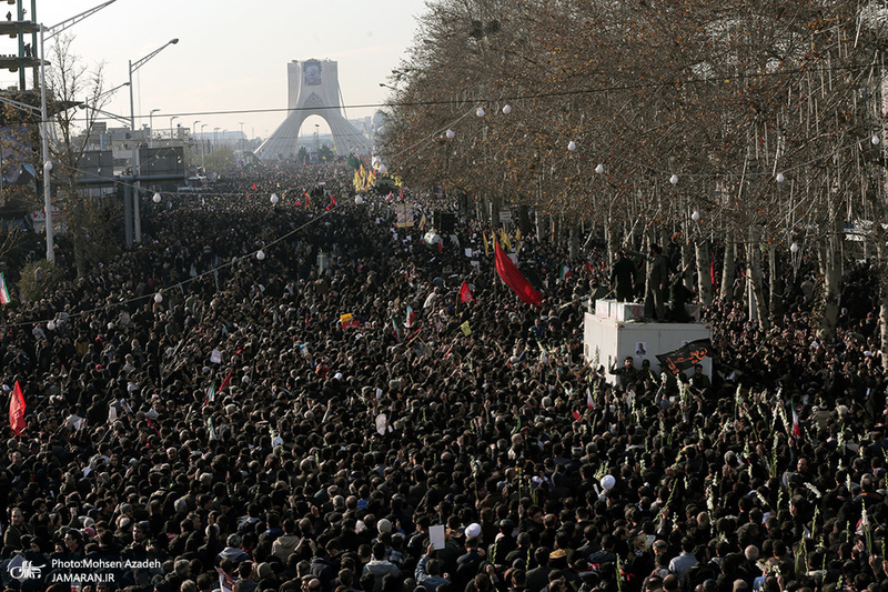 حضور میلیون ها تهرانی در تشییع پیکر مطهر سردار قاسم سلیمانی - 11