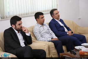 دیدار جمعی از اعضای شورای شهر مشهد با سید حسن خمینی 