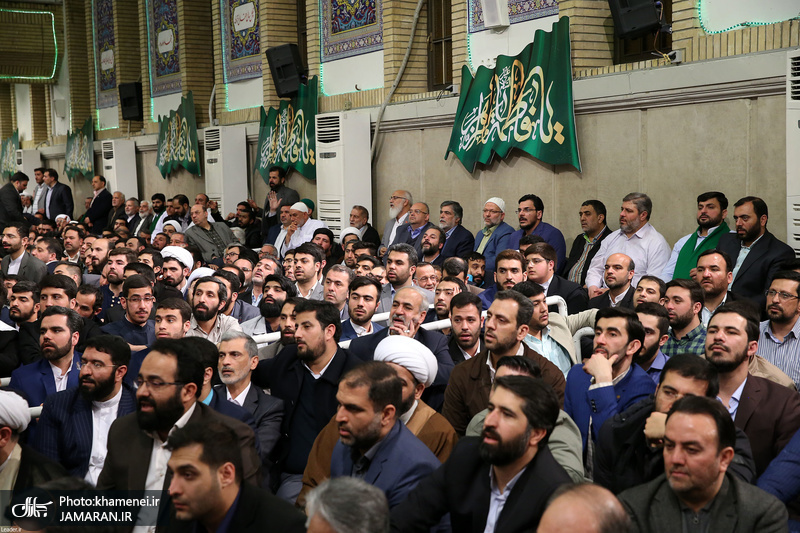 دیدار جمعی از مداحان و ذاکران اهل بیت(ع) با رهبر معظم انقلاب