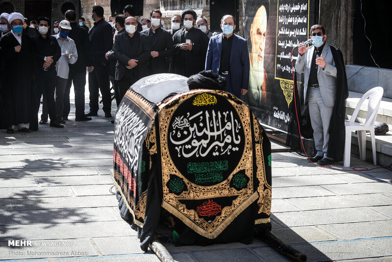 مراسم تشییع پیکر آیت الله سید عبدالجواد علم الهدی