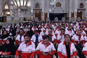 تجدید میثاق امدادگران جمعیت هلال احمر با آرمان های حضرت امام خمینی (س)