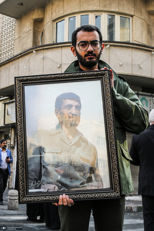 مراسم تشییع پیکرهای مطهر 100 شهید گمنام در تهران-4