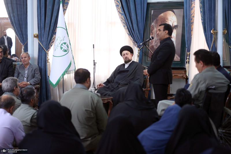 دیدار رئیس، معاونان و کارکنان سازمان حفاظت محیط زیستبا سید حسن خمینی