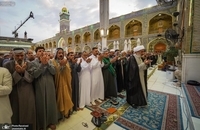 نماز عید سعید فطر در حرم امام علی (ع) در نجف اشرف (8)
