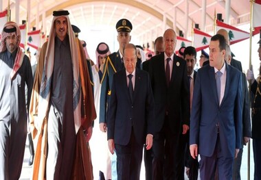 دعوت لبنان از امیر قطر برای سفر به بیروت
