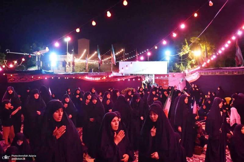 سومین شب محرم و صد و نهمین اجتماع پر شور مردم در میدان سبزه میدان قزوین