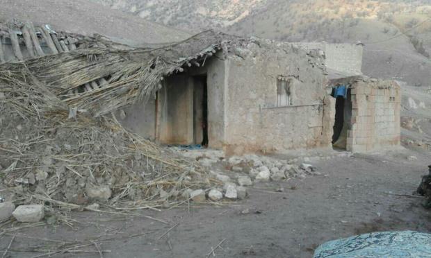 زلزله2 خانه را  در دهدز ویران کرد