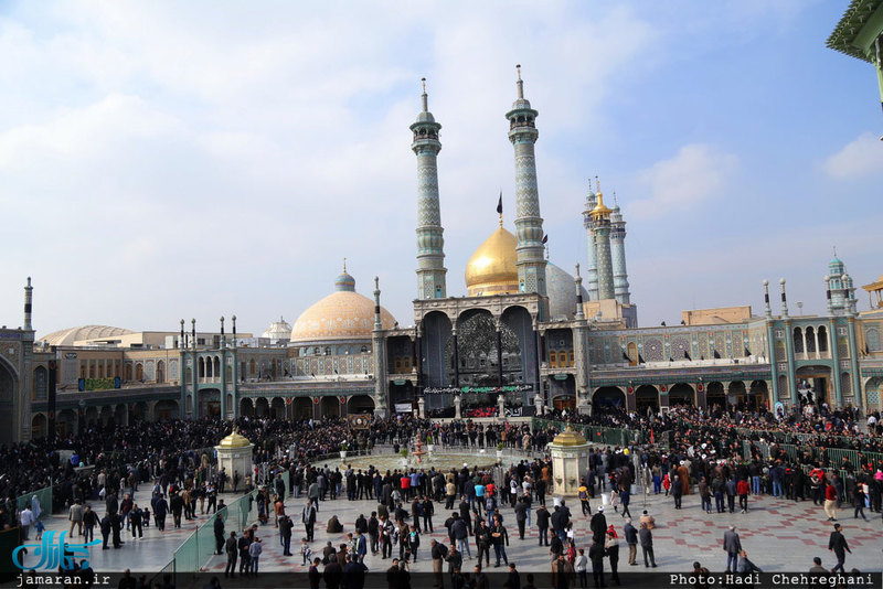 دسته عزاداری خادمان حرم حضرت معصومه ( س) در روز شهادت امام رضا (ع)