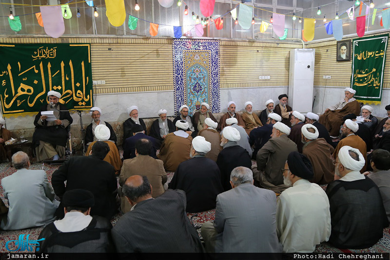 مراسم میلاد حضرت زهرا(س) و امام خمینی(ره) در دفتر آیت الله صانعی