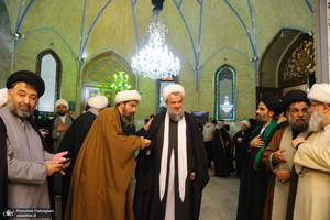 مراسم ترحیم و بزرگداشت آیت الله سید محمدعلی شیرازی در مسجد اعظم قم