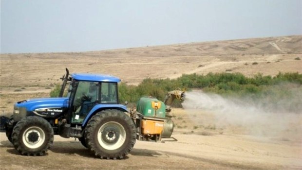 مبارزه با ملخ صحرایی در 4000 هکتار از اراضی کهنوج انجام شد
