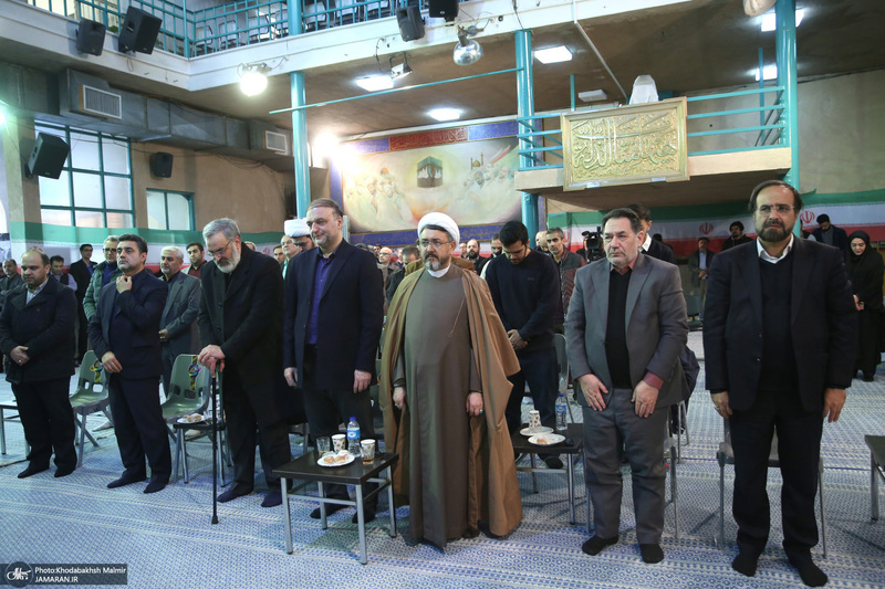 رونمایی از پرده نقالی خوانی (امام مردم) در حسینیه جماران