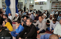 مراسم عزاداری شهادت امام محمد باقر (ع) در دفتر آیت الله العظمی صانعی (ره) برگزار شد