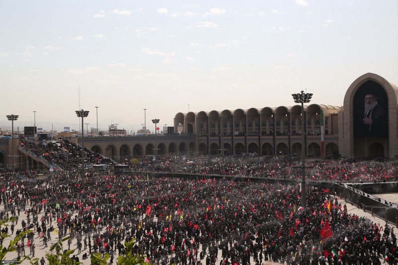 مراسم وداع با رهبر شهید انقلاب در مصلی تهران