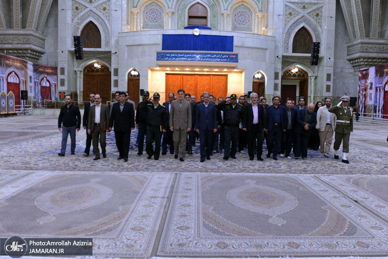 تجدید میثاق مسئولین اداره کل امنیتی و انتظامی استانداری تهران با آرمان های حضرت امام(س)