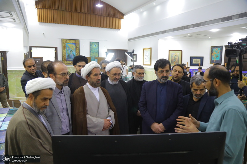 مراسم افتتاح دهمین نمایشگاه قرآن و عترت استان قم در مجتمع فرهنگی یادگار امام‎