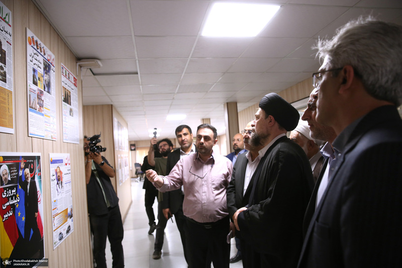 بازدید «سید حسن خمینی» از موسسه مطبوعاتی ایران