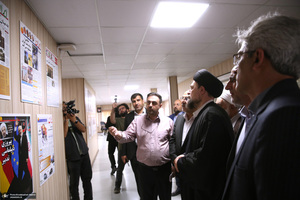 بازدید «سید حسن خمینی» از موسسه مطبوعاتی ایران