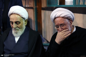 مراسم تشییع آیت الله سید مهدی امام جمارانی (ره) از حسنیه جماران-2