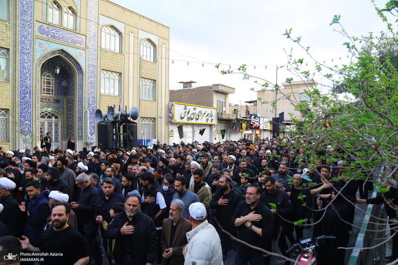 دسته عزاداری شهادت حضرت علی (ع) با حضور آیت‌الله العظمی وحید خراسانی