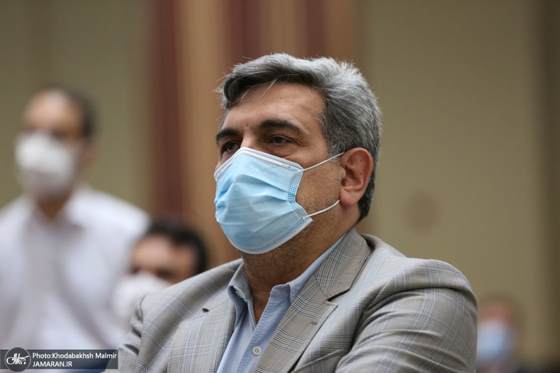 مراسم پنجاهمین سال تاسیس بهشت زهرا (س)‌ در حرم امام خمینی - حناچی