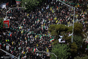 مراسم تشییع شهدای جنگ تحمیلی رژیم صهیونیستی در تهران-7