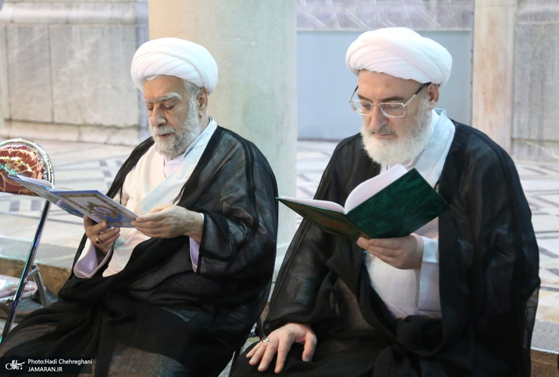 مراسم چهلمین شب درگذشت آیت الله العظمی سید محمدسعید حکیم در قم‎