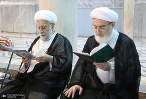 مراسم چهلمین شب درگذشت آیت الله العظمی سید محمدسعید حکیم در قم‎