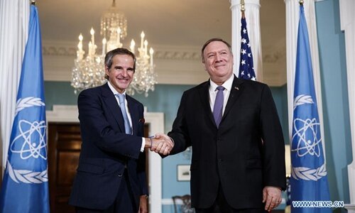 گفتگوی پمپئو با مدیر کل آژانس بین‌المللی انرژی اتمی در مورد ایران