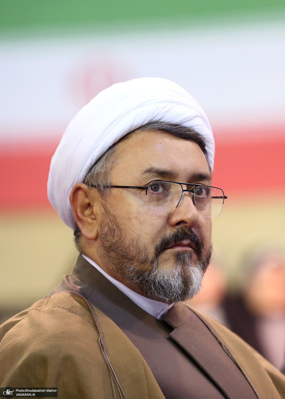 رونمایی از پرده نقالی خوانی (امام مردم) در حسینیه جماران