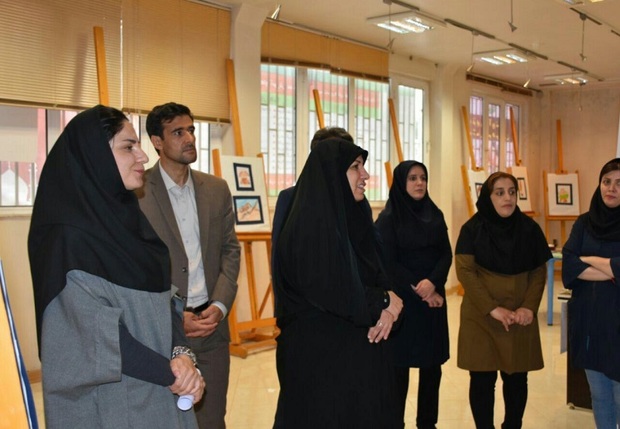 نمایشگاه دستاوردهای کودکان اتیسم در کرمانشاه افتتاح شد