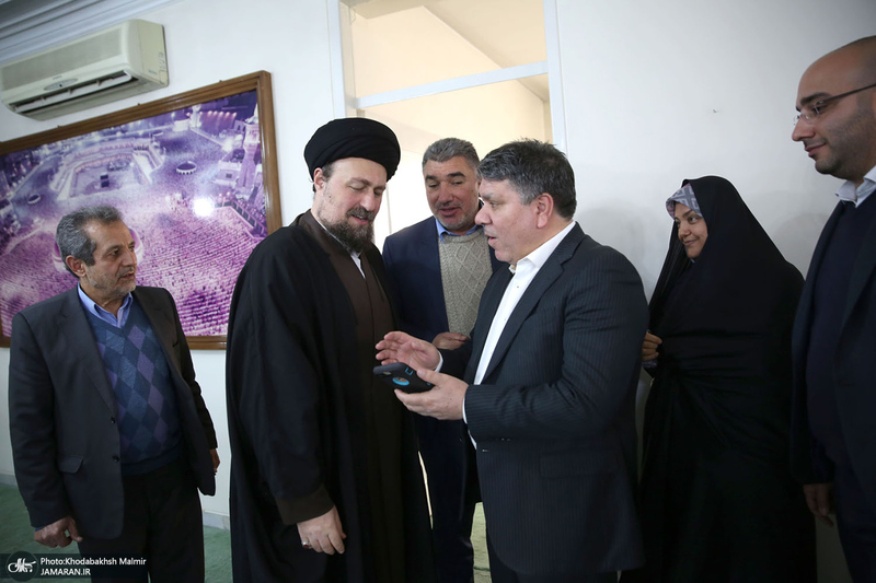 دیدار اعضای شورای مرکزی حزب اعتماد ملی با سید حسن خمینی