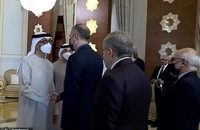 حضور وزیر امور خارجه ایران در امارات برای تسلیت درگذشت رییس فقید امارات متحده عربی (1)