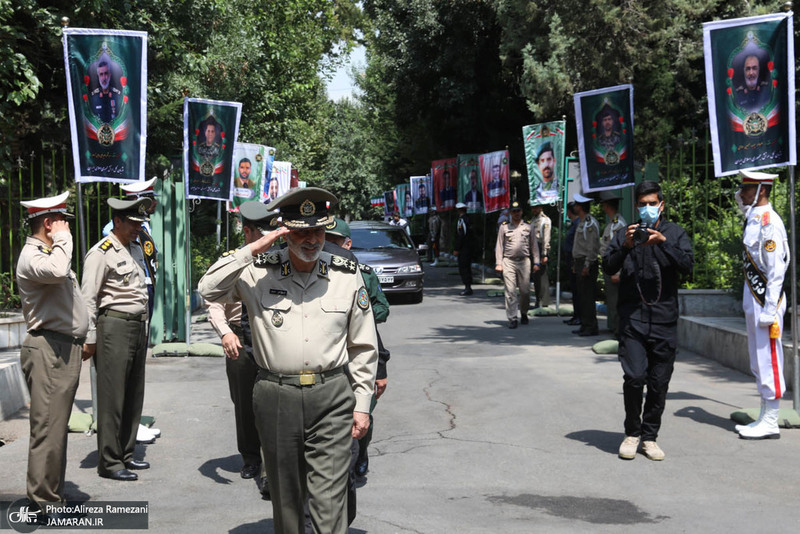 مراسم تکریم ۵۷ شهید گلگون کفن ارتش جمهوری اسلامی ایران