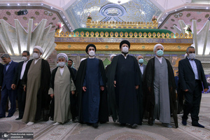 تجدید میثاق رئیس قوه قضائیه و مسئولان عالی قضایی با آرمان‌های حضرت امام خمینی (س)