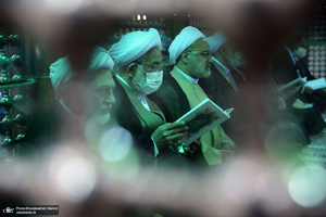 تجدید میثاق رئیس قوه قضائیه و مسئولان عالی قضایی با آرمان‌های حضرت امام خمینی (س)