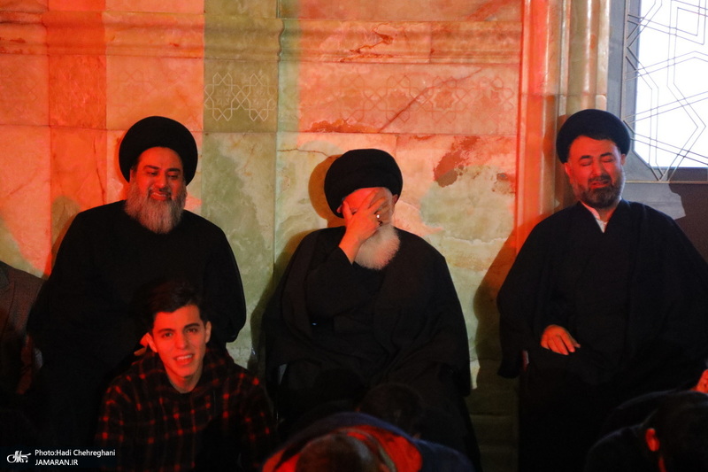 مراسم عزاداری شهادت حضرت فاطمه زهرا (س) در مسجد اعظم قم‎