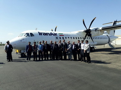 نخستین هواپیمای  ATR72-600  پسابرجامی در فرودگاه کاشان به زمین نشست